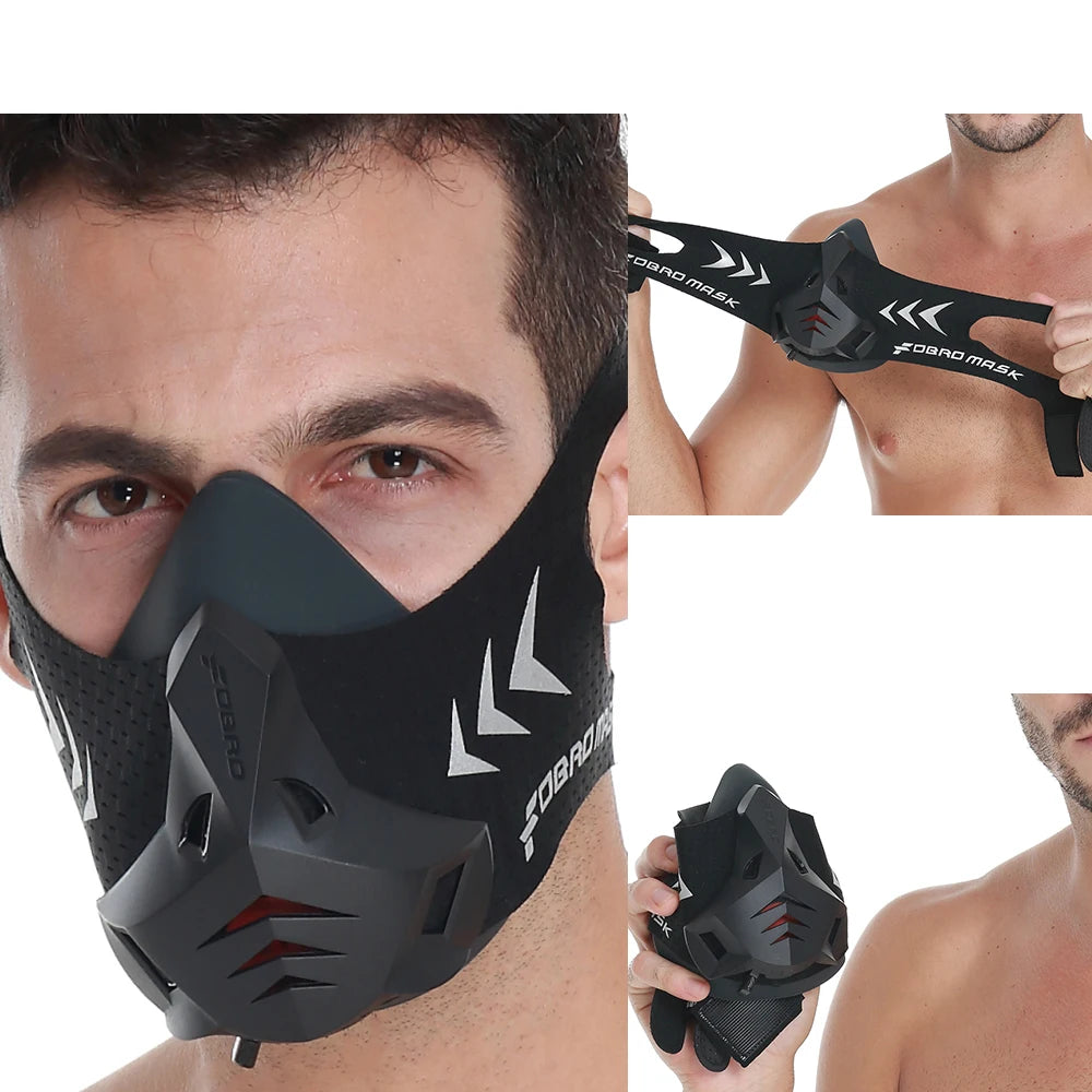 FDBRO Sport MASK Training Running Mask Pro Fitness Gym Workout Cycling Elevation High Altitude Training Conditioning Sports Mask