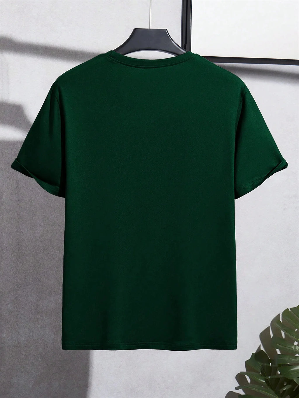 Men's summer 100% cotton fashionable casual loose fit plus size letter pattern printed sports round neck short sleeved T-shirt