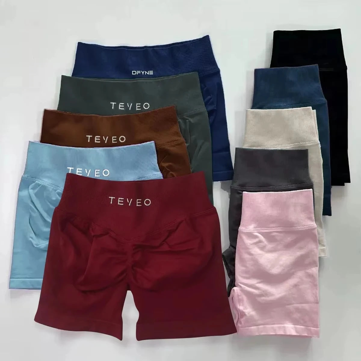 TEVEO Leggings Joggings Women Seamless Yoga Pants High Quality Gym Leggings Ribbed Fitness Pants High Stretch Fitness Tight