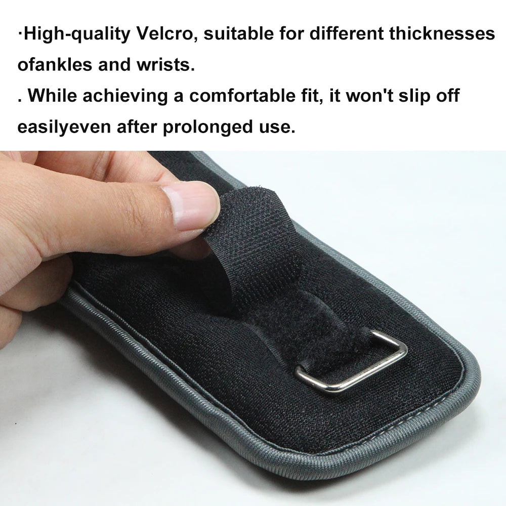 1Pair Adjustable Ankle Weights (0.5kg/1kg) - Neoprene Leg & Arm Straps for Fitness, Aerobics, Physical Therapy - Women, Men,Kids
