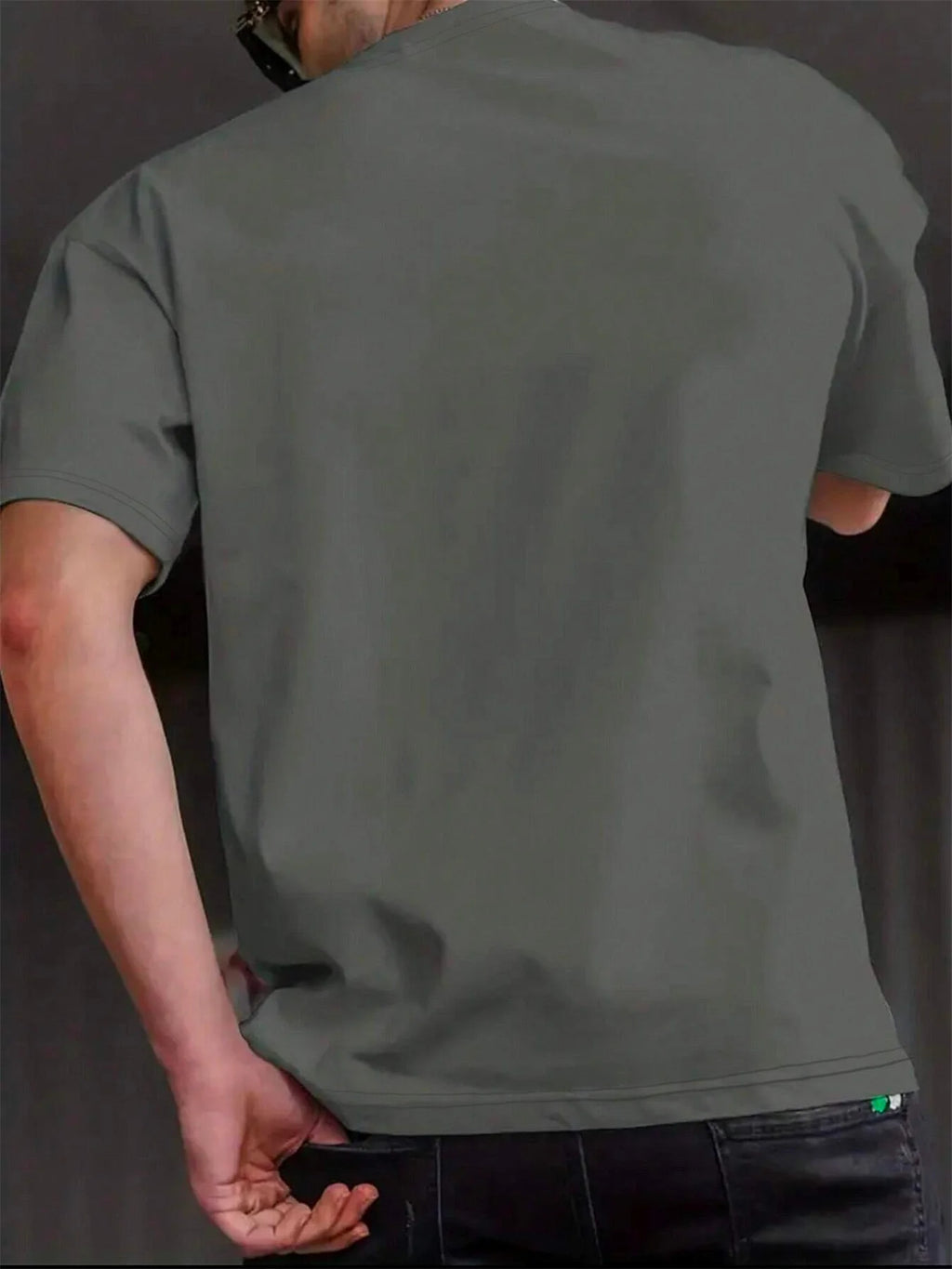 Men's summer 100% cotton fashionable casual loose fit plus size letter pattern printed sports round neck short sleeved T-shirt