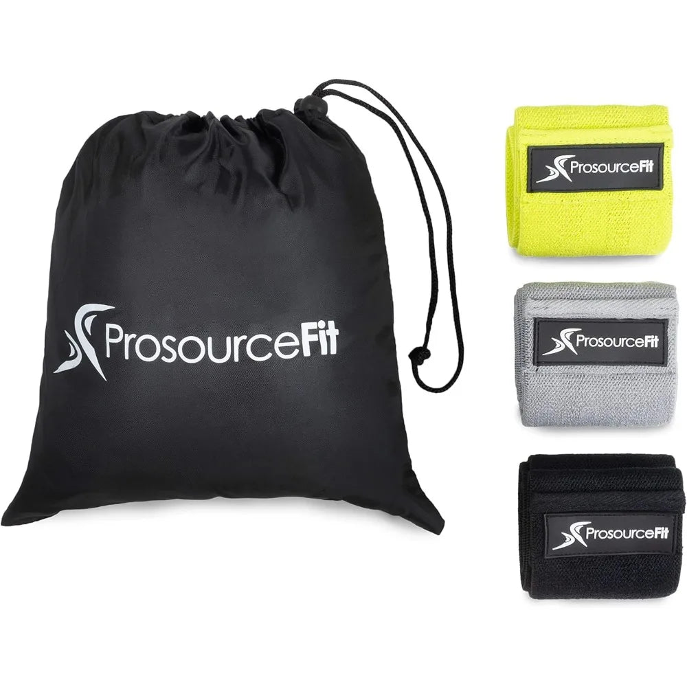 Fabric Loop Resistance Bands Set with Anti-Slip Grip, Mini Workout Bands for Fitness Training to Tone Legs, Glutes and Booty