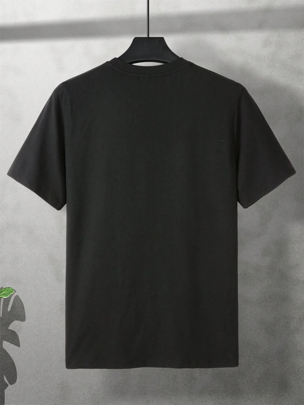 Men's summer 100% cotton fashionable casual loose fit plus size letter pattern printed sports round neck short sleeved T-shirt