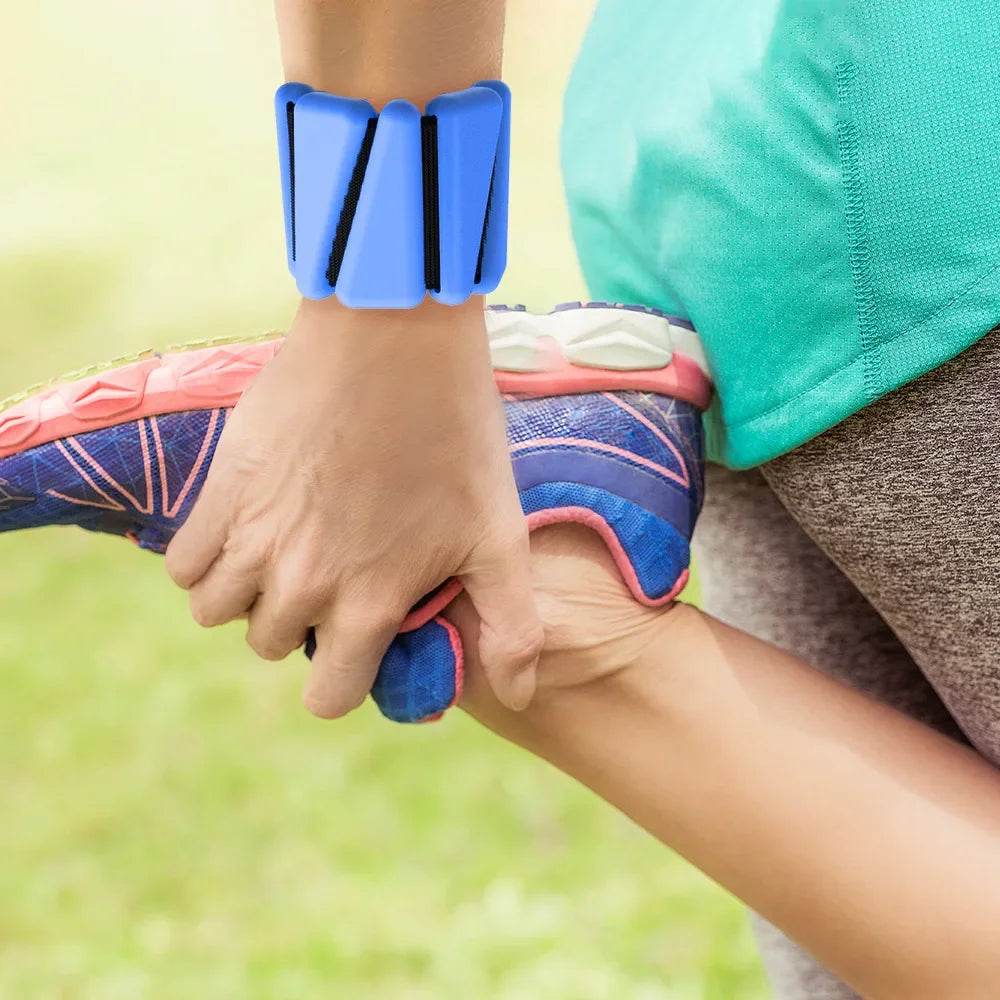 1/2lbs Yoga Fitness Exercise Wrist Weights Bracelet Triangle Silicone Adjustable Ankle Strap Protector Jogging Sports Wristbands