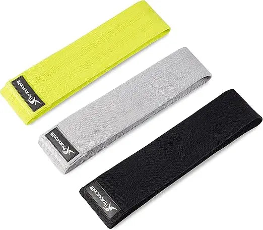 Fabric Loop Resistance Bands Set with Anti-Slip Grip, Mini Workout Bands for Fitness Training to Tone Legs, Glutes and Booty