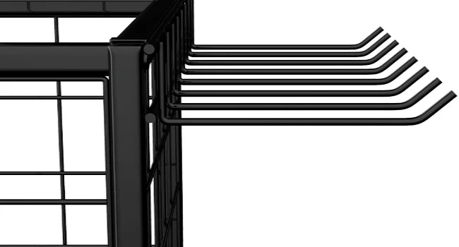 Home Gym Weight Rack with Storage Hooks - Organizer for Dumbbells, Resistance Bands & Yoga Mat