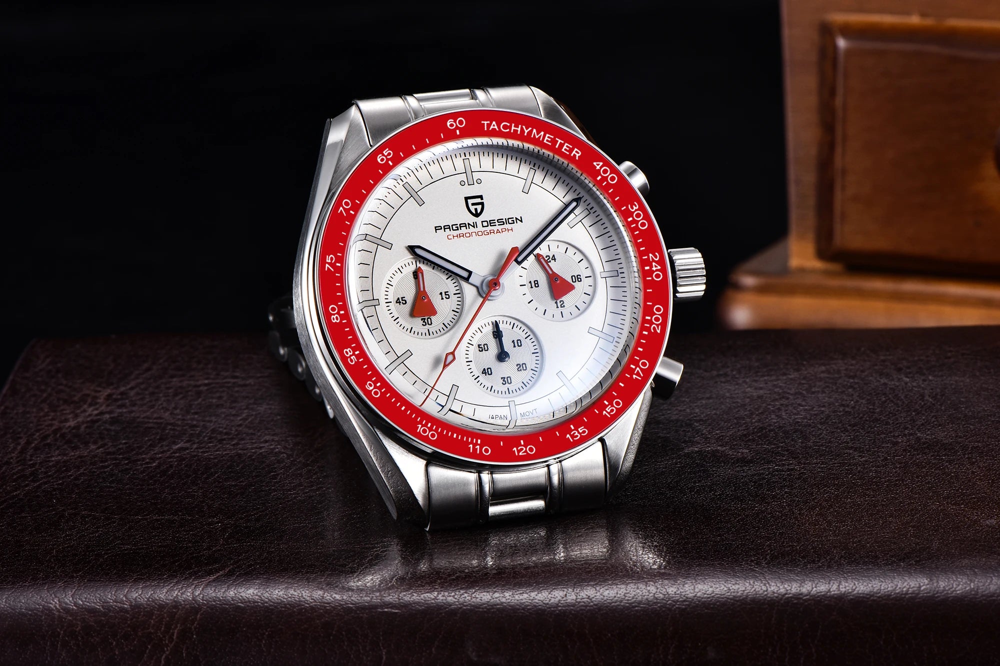 PAGANI DESIGN 2025 New Moon Watch Retro Luxury Quartz Watches For Men Stainless steel Luminous waterproof Sport Chronograph Man