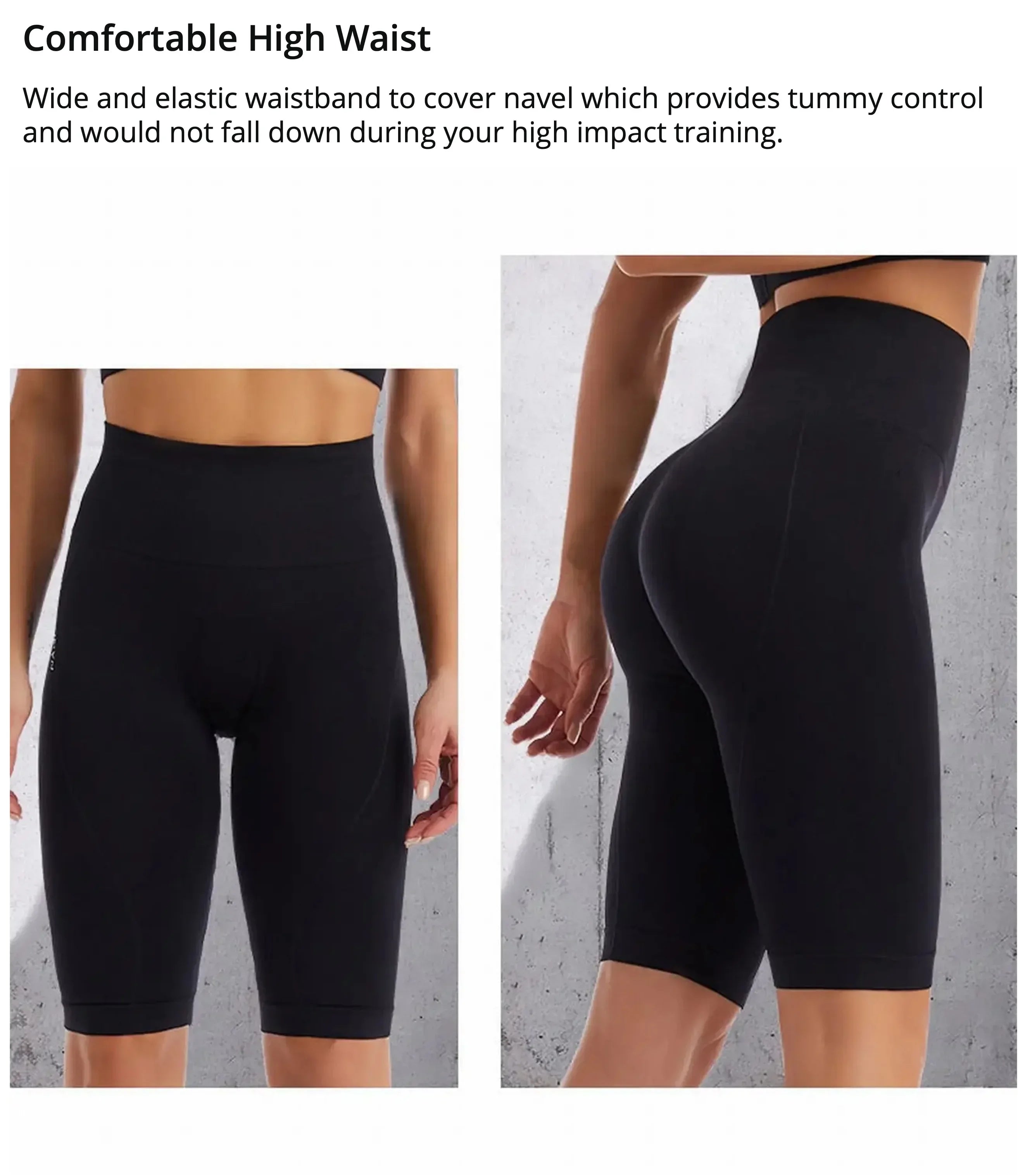 Tummy Control Workout & Yoga Shorts for Women