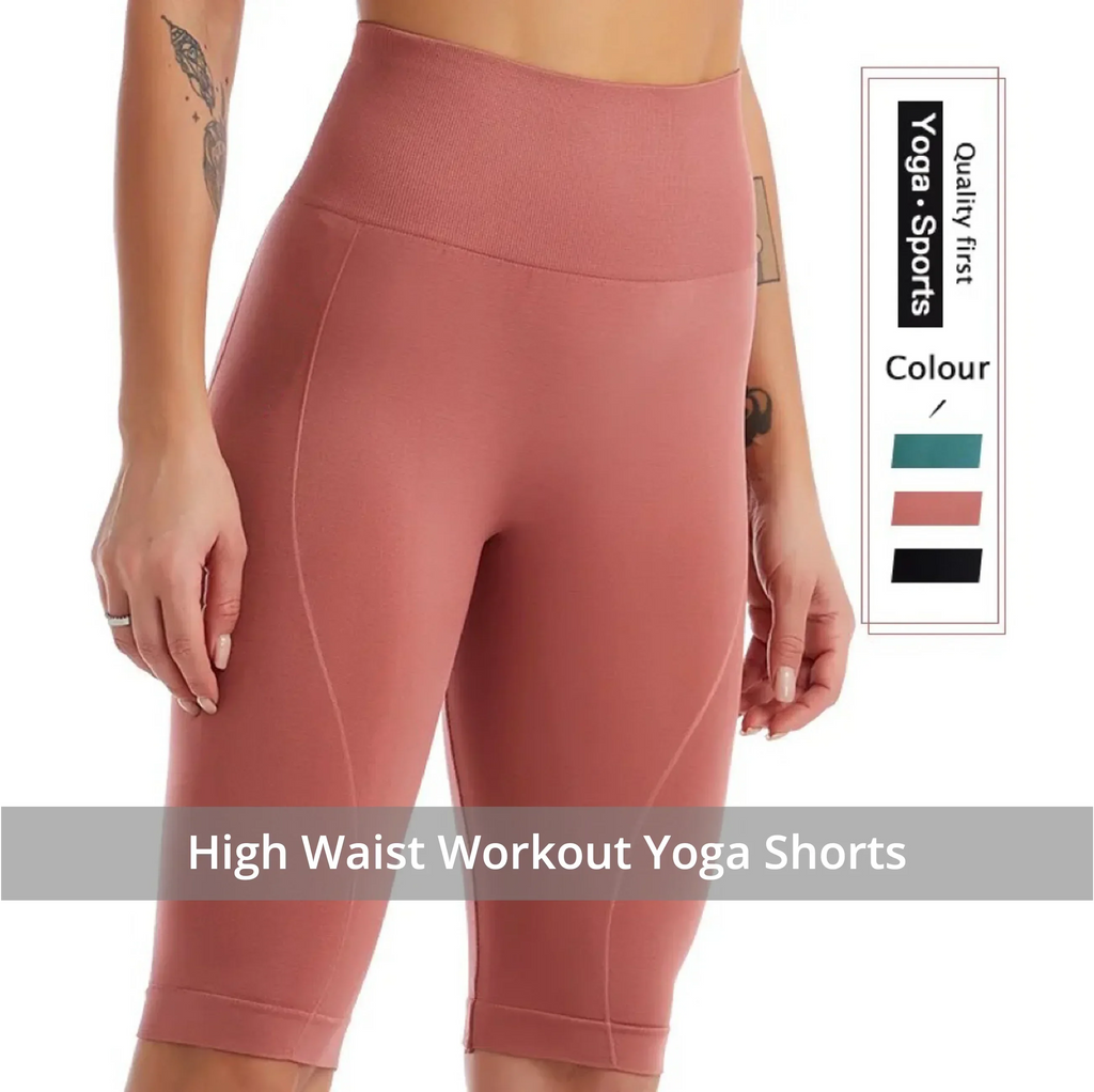 Tummy Control Workout & Yoga Shorts for Women