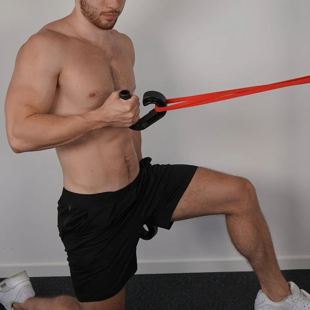 Gym grade grip bar High strength nylon double hook Non-slip wear-resistant design Home commercial dual purpose trainer