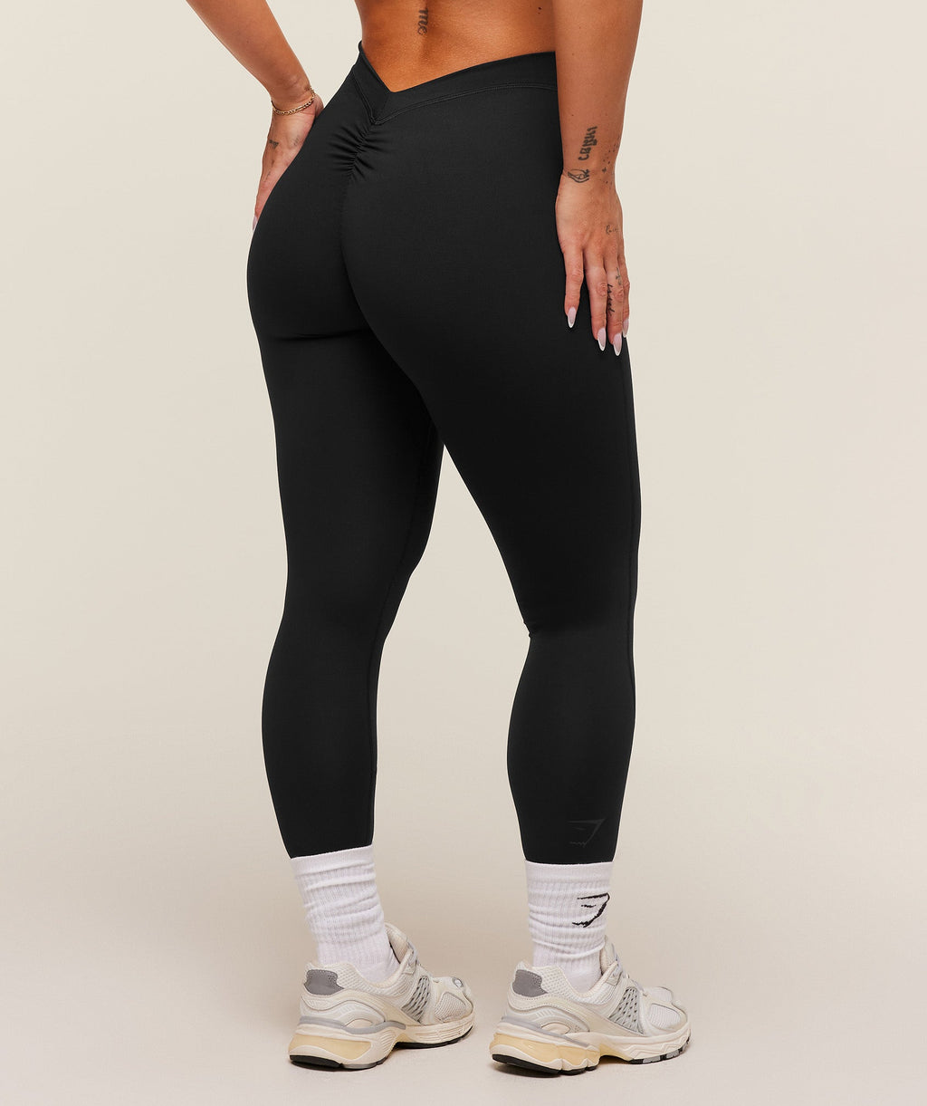 Seamless Wide Waistband Sports Leggings