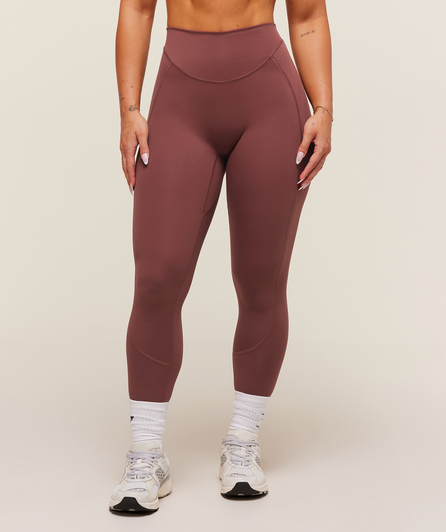 Seamless Wide Waistband Sports Leggings