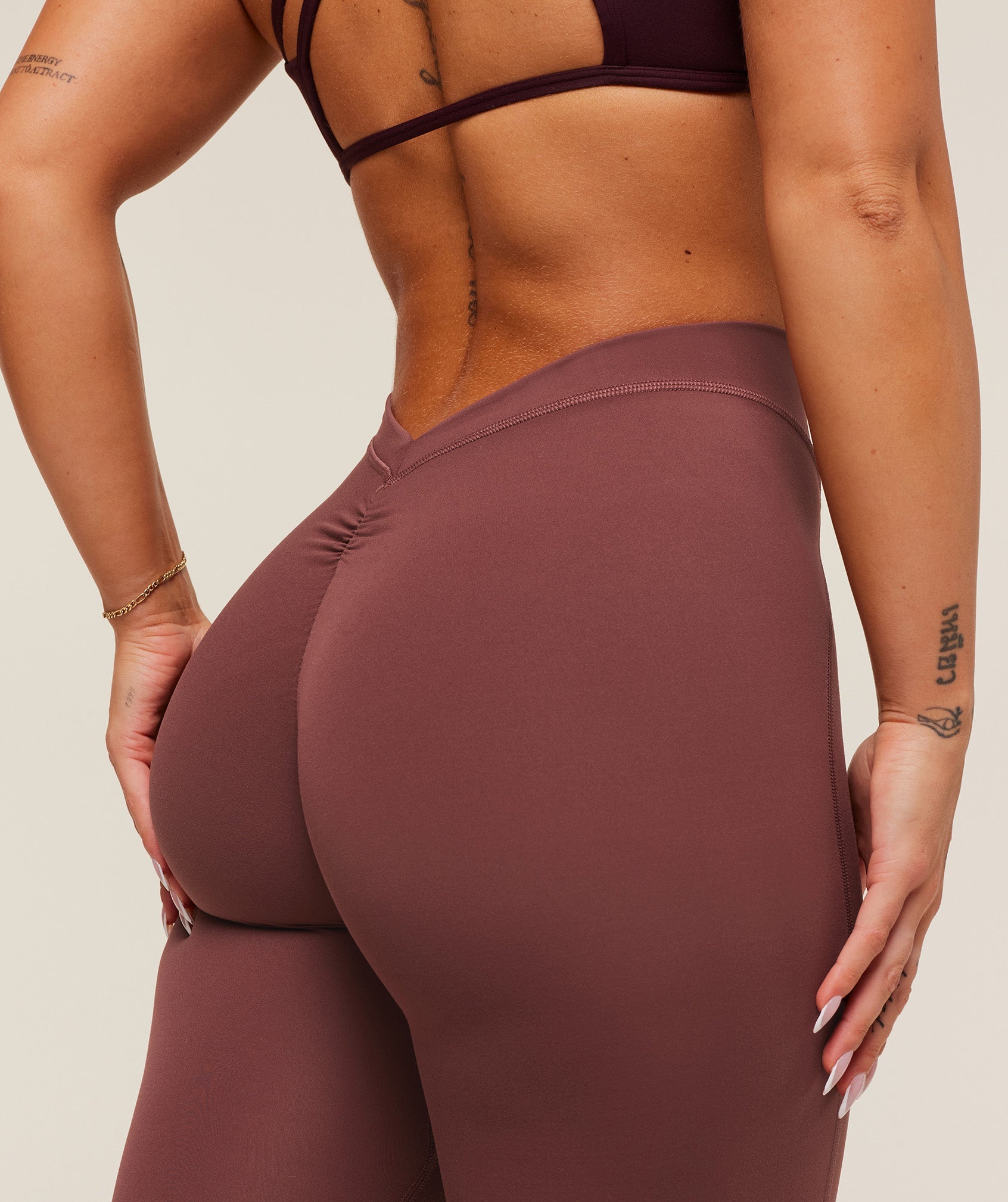 Seamless Wide Waistband Sports Leggings