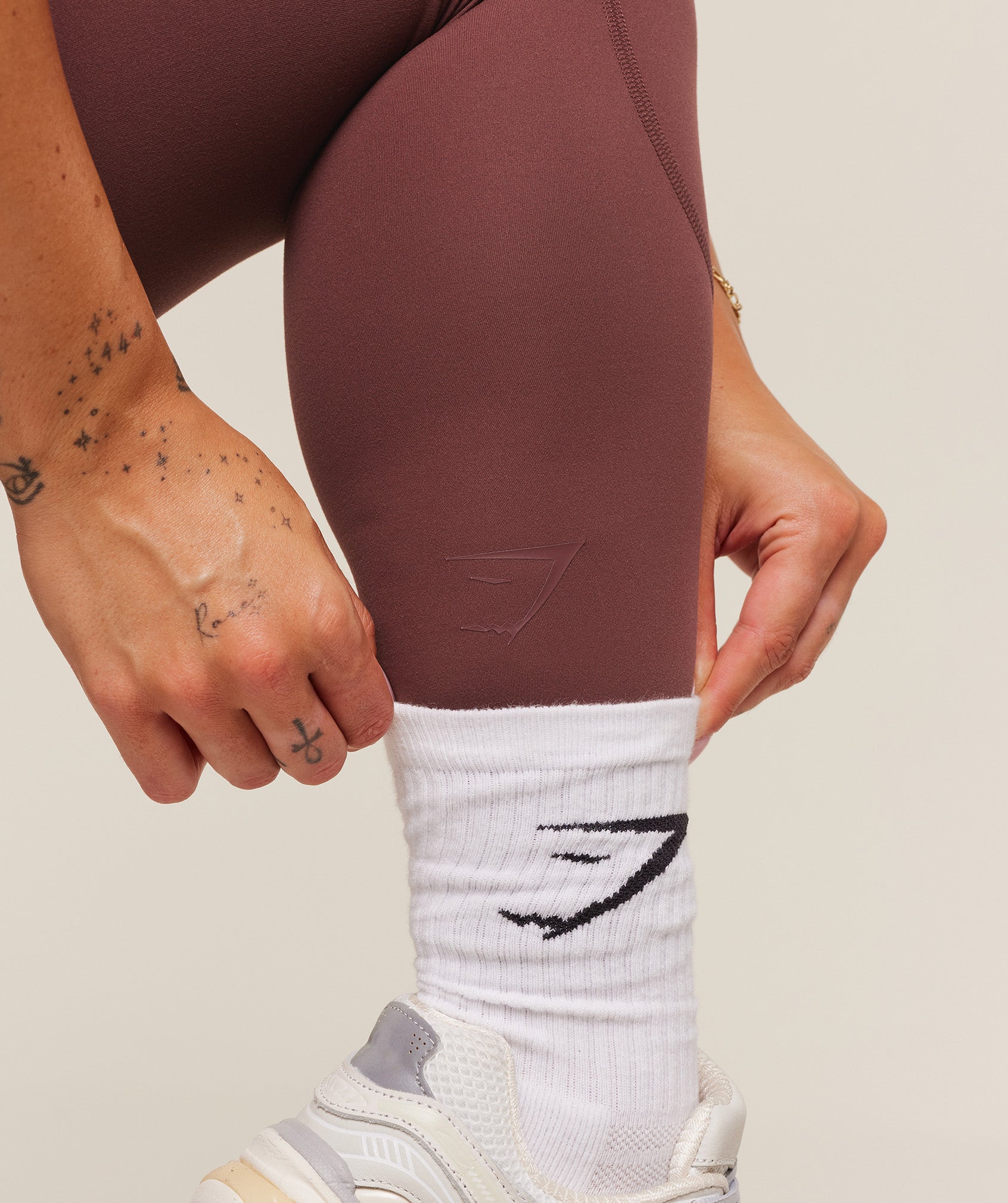 Seamless Wide Waistband Sports Leggings